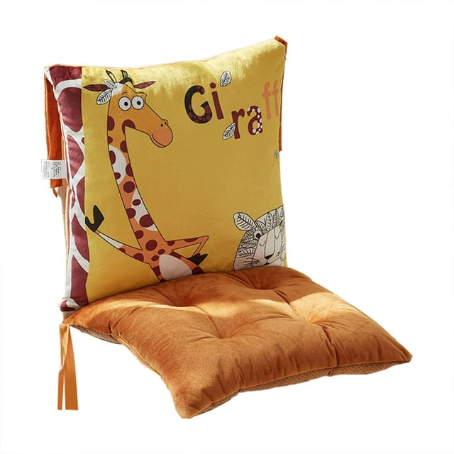 Thickened Dining Chair Cushion Pressure Relief Seat Cushion Improve Lower Back and Tailbone Comfort Removable Seat Cushion Backrest Seat Cushion for Stackable Kitchen Stools, 16x16 Inch