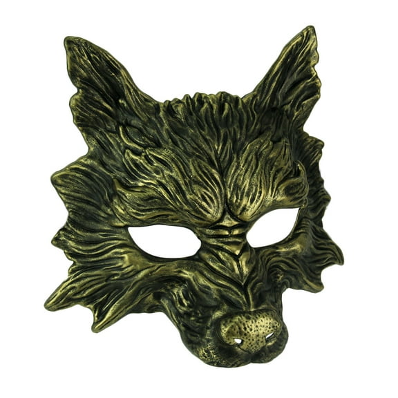 Beyond: Gold Wolf Masquerade Mask