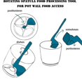 thumbnail image 5 of Kitchen Scraper Rotating Spatula Thermomix Food Utensil Rotary Tools, 5 of 5