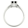 thumbnail image 2 of 1 ct Marquise Cut Natural Onyx Solitaire 14K White Gold Womens Engagement Ring, 2 of 4