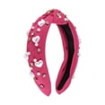 thumbnail image 1 of Accesorios para el cabello con diadema anudada de 1 pieza para mujeres en rosa claro, 1 of 5