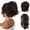 Brown2, variant on Curly Claw Clip Ponytail Extension for Women, Natural Looking Human Hair Wig for Daily Styling & Wear(Brown1,20cm / 7.87 in)