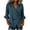 Navy, variant on Womens Ruffled 3/4 Sleeve Shirts Dressy Casual V Neck Side Tie Wrap Blouses Elegant Comfort Loose Fit Tunic Tops for Business Work Office