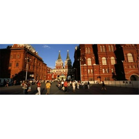Tourists walking in front of a museum  State Historical Museum  Red Square  Moscow  Russia Poster Print by  - 36 x