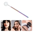 thumbnail image 5 of Unique Bargains 1 Pc Round Pattern Lash Mirror Stainless Steel Multicolor, 5 of 5