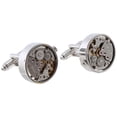 thumbnail image 3 of Mechanical Watch Movement Cufflinks for Mens Shirt Cuff Functional Watch Mechanism Cuff Modeling Cufflinks, 3 of 10