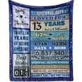 thumbnail image 1 of LHSHID 13th Birthday Blanket Gifts for Boys and Girls 50x60in, 1 of 7