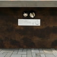 thumbnail image 3 of 42 Inch Propane Fire Pit Table, 50,000 BTU Outdoor Gas Fire Pit with Cement Texture Design & Volcanic Rocks, 2-in-1 Patio Heater and Coffee Table for Backyard Garden, 3 of 9