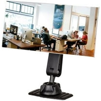 Acrylic Wide Angle Rear View Mirror for Cubicle Desk Computer PC Monitor to See Behind You, Stick-on Convex Mirror for Office Work Car Personal Safety and Security Decor Accessories - 1 Pack