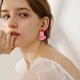 thumbnail image 4 of Earrings pares, pares de aros para mujer, aros de plata con cristales, aros elegantes para valentines, aros de moda para eventos, aros con diseño de corazones, aros de metal brillante para, 4 of 8