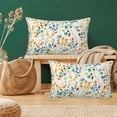 thumbnail image 6 of Throw Pillow Covers Colorful Leaves Spots Pillow Covers 20x12 Inch Set of 2 Boho Floral Throw Pillows Decorative Pillow Cases Cushion Covers for Bedroom Livingroom Sofa Farm House, 6 of 6