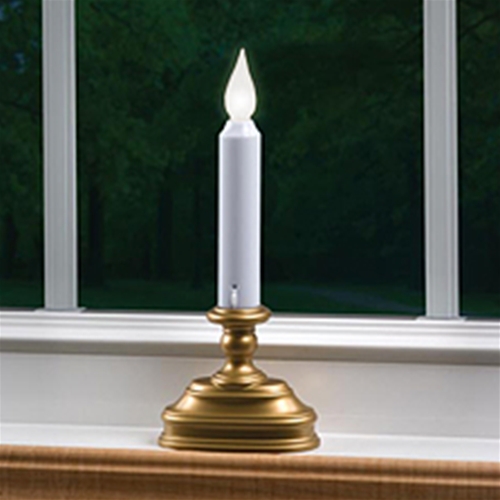 Christmas Lights Antique Base LED Window Candle Battery Operated Auto Sensor White - Walmart.com 