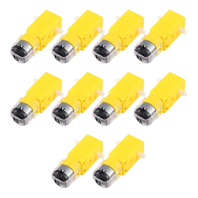 MasteelfCA 10 Pcs 3V-12V DC Geared Motor Magnetic Interference Motor for Smart Car Chassis