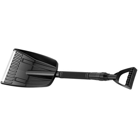 Amosfun Snow Removal Tools Shovel Black Alloy for Outdoor Adventure 1Pack