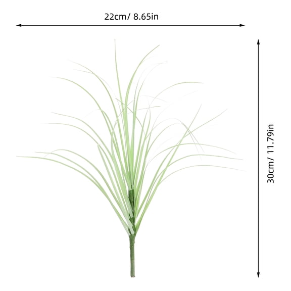 SOPOTUTU 12pcs Artificial Greenery Grass Cattails Plants Plastic Decorative for Indoor Outdoor Business Use