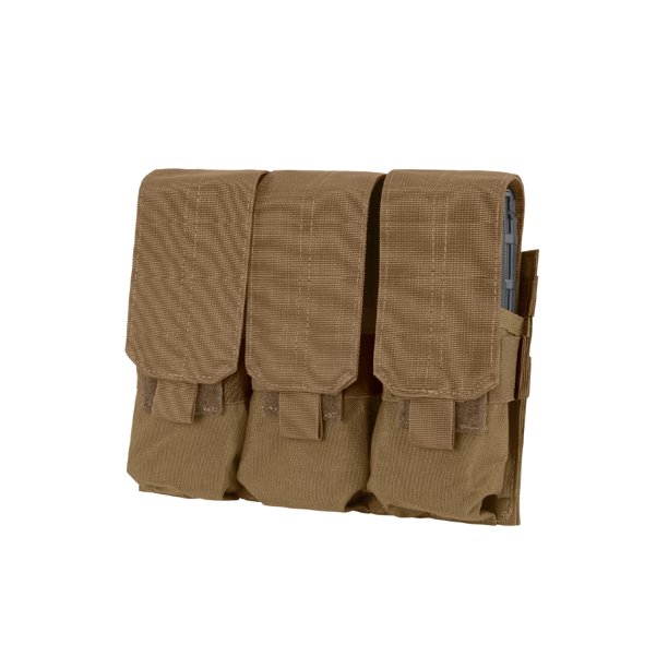 MA58-498 PORTA CARGADOR TRIPLE M4 COYOTE MARCA CONDOR