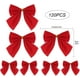 thumbnail image 2 of Paquete de 120 mini lazos de cinta roja para árbol de Navidad, coronas navideñas, decoración de regalo, 5,5, 2 of 5