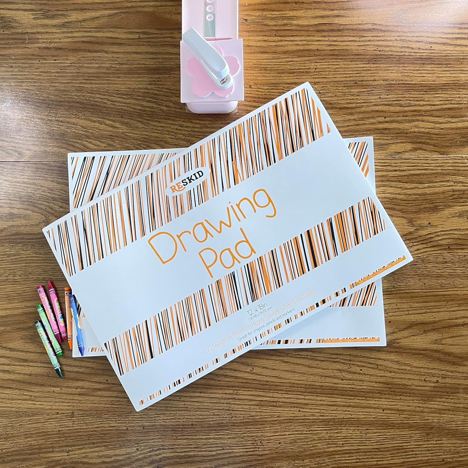 Drawing Paper Pad (12 x 18 inches) - 50 Sheets, 2-Pack Coloring Art Pads, Sketch (12x18 (2PACK))
