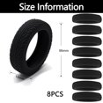 thumbnail image 2 of 8 Pieces Protective Suitcase Cover, Suitcase Protective Cover, Silicone Luggage Wheel Cover, Suitcase Protector Suitable for Most Luggage, 2 of 5