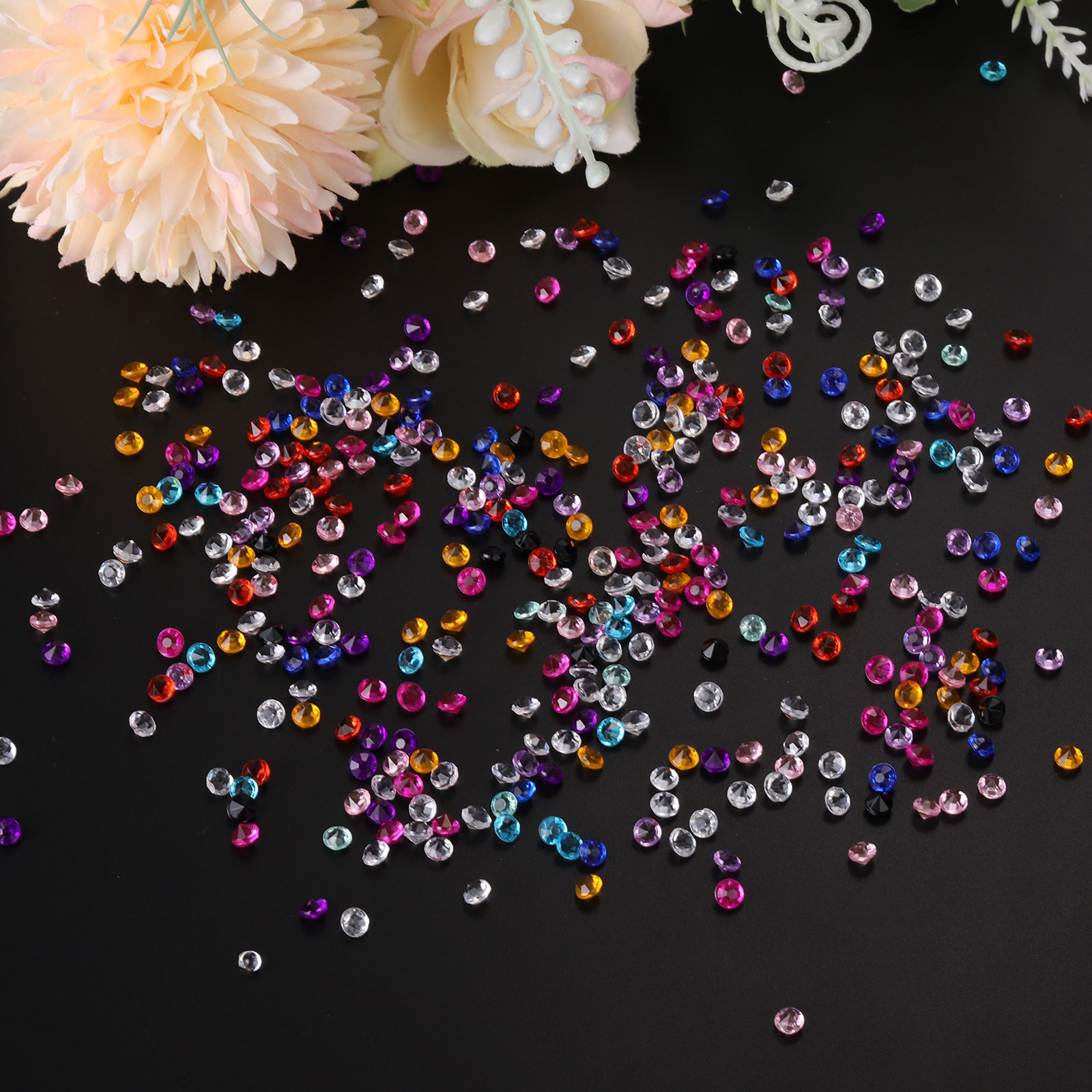 Unique Bargains 5000 Pieces Diamond Crystal 4.5mm Acrylic Wedding Diamonds