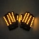 thumbnail image 3 of Guantes emisores de luz de 6 colores para fiestas de DJ, cosplay, actuaciones en escenario, guantes con luces láser LED de medio dedo brillantes, color beige, 3 of 5