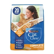 (2 pack) Purina Cat Chow Complete High Protein Dry Cat Food with Real Chicken, 20 lb Bag