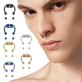 thumbnail image 1 of Piercing Falso Septum Nariz Magnético Intercambiable 1 Pz rosa unitalla, 1 of 6