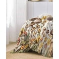 thumbnail image 2 of Mushroom Sofa Couch Covers for Dog,Washable Sectional Couch Slipcovers for Loveseat with Tassels,Vintage Wild Botanical Flower Watercolor Non Slip Sofa Throw Cover Blanket Large 71''x102'', 2 of 8