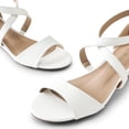 thumbnail image 4 of Sandalia DREAM PAIRS Jones Blanca para Mujer con Cuña Baja Talla 5.5 US, 4 of 8