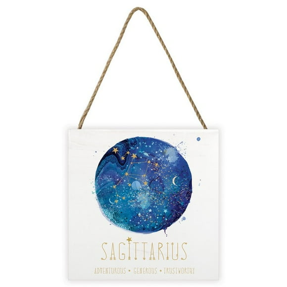 Summer Thornton Sagittarius Wooden Block