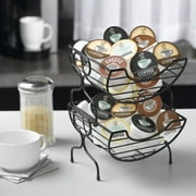 Nifty Solutions Stacking Coffee Storage Baskets  2-Tier, Black