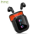 thumbnail image 1 of Open In-Ear AI Translation Wireless Earbuds - HTC NE20 Bluetooth 6.0, 130+ Language Translator, IPX5 Sweatproof for Running/Business, Black,With LED Touch Screen, 1 of 10