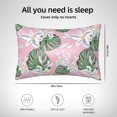thumbnail image 4 of KLL Lilies Flowers Pattern Silk Pillowcase for Hair and Skin Standard Size 20"X 30" Soft Breathable Pillow Covers for Sleeping, 4 of 6