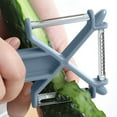 thumbnail image 3 of Pelador Multiusos, Cuchillas Eficientes para Triturar y Pelar, Mango Cómodo, Orificio para Colgar Integrado, Fácil de Limpiar, Apto para Verduras Duras y Frutas Blandas, Esencial para El Hog, 3 of 5