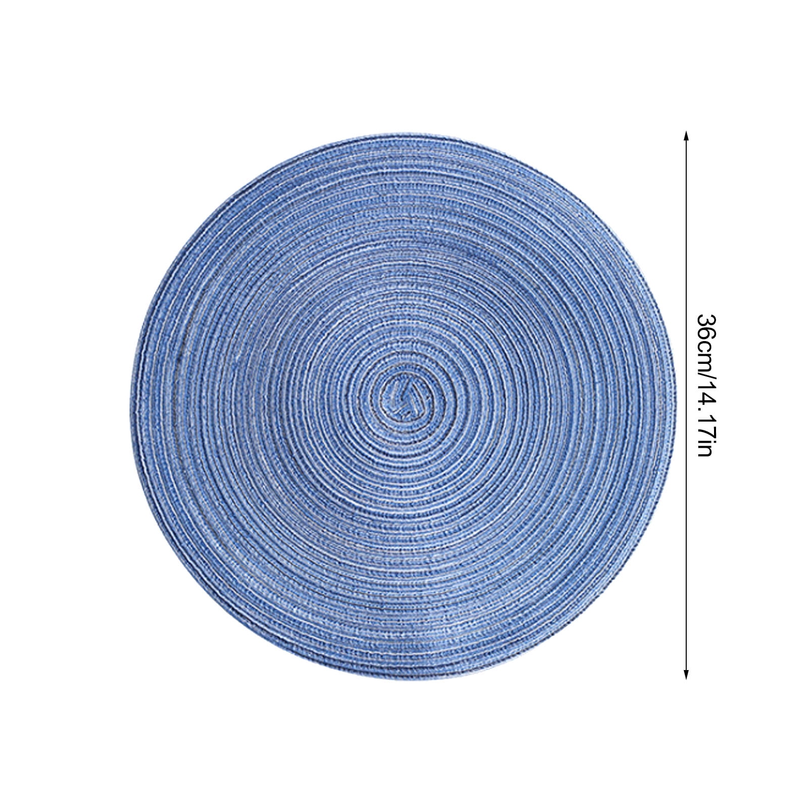 7 Inch Round Braided Placemats Washable Round Hand Woven Placemats Bowl Mat For Kitchen Table Walmart Com