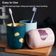 thumbnail image 2 of Advancent Copa Simple de doble capa nubes multiusos portátil cepillado tazas personalidad moda cepillo de titular pareja amante Suministros de limpieza para el hogar Rosa 301-400ml, 2 of 6