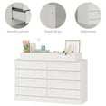 thumbnail image 6 of Danolapsi Baby Changing Dresser with 8 Drawers,Wooden Nursery Dresser with Safety Rail & Open Shelf, Changing Table Station Space-Saving Organizer, 6 of 8