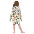 thumbnail image 7 of FORMRS Kids Bathrobe Unisex Hooded Robe Toddler Pajamas Sleepwear, Size 2-3T, Retro Colorful Flowers, 7 of 7