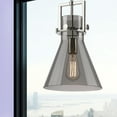 thumbnail image 3 of Innovations Lighting  Newton Cone - 1 Light 10" Stem Hung Pendant Polished Nickel/Seedy, 3 of 4