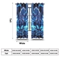 thumbnail image 2 of Anime Curtains for Bedroom Drapes Slayer Tanjirou Inosuke Kyoujurou Print Design Window Treatments Curtain Panel Set, 2-Panels, 42" W x 63" L, 2 of 8