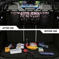 thumbnail image 4 of KUIFORTI Hanging Trunk Organizer for SUV, Car Organizer, Back Seat Organizer for SUV, Car Storage Organizer, SUV Trunk Organizer, Small Size, Cherry Blossom Black, 4 of 6