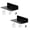 Black, variant on Set Of 2 Clear Acrylic Display Ledges Stand Organizers For Decorating Home Walls