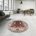 thumbnail image 4 of Ahgly Company Machine Washable Indoor Rectangle Industrial Modern Rose Pink Area Rugs, 3' x 5', 4 of 7