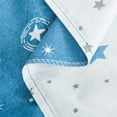 thumbnail image 5 of Microfiber Twin Duvet Cover Set, 2 Pieces Ultra Soft Starry Sky Printed Comforter Cover Set with Zipper Closure and Corner Ties, Blue and White, 5 of 7