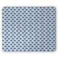 thumbnail image 1 of Eastern Mouse Pad, Traditional Japanese Motif with Botanical on Squama, Rectangle Non-Slip Rubber Mousepad, Pale Taupe Cobalt Blue, by Ambesonne, 1 of 2