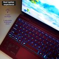 thumbnail image 5 of Detachable Type Cover for Microsoft Surface Pro Copilot+ (11th Edition)/Pro 11/10/9/8/X,13",Keyboard with Touchpad & Pen Holder,Poppy Red, 5 of 7