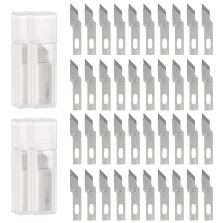 Uxcell Exacto Knife Blades #12 Hobby Knife Blades Precision Exacto Blades Hobby Knife Blade Refills 40 Pack