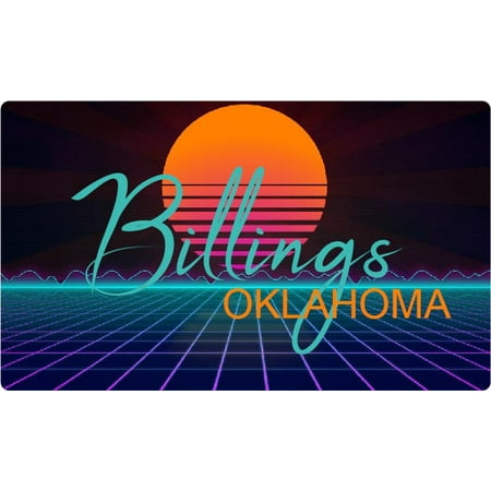 

Ochelata Oklahoma 4 X 2.25-Inch Fridge Magnet Retro Neon Design