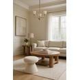 thumbnail image 4 of Meridian Furniture Drum Beige Faux Shearling Teddy Fabric Stool, 4 of 5
