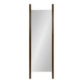 thumbnail image 2 of Kate and Laurel Findlay Transitional Wood Wall Leaner Mirror, 21x67, Walnut Brown, Mid Century Modern Style Full Length Mirror, 2 of 8